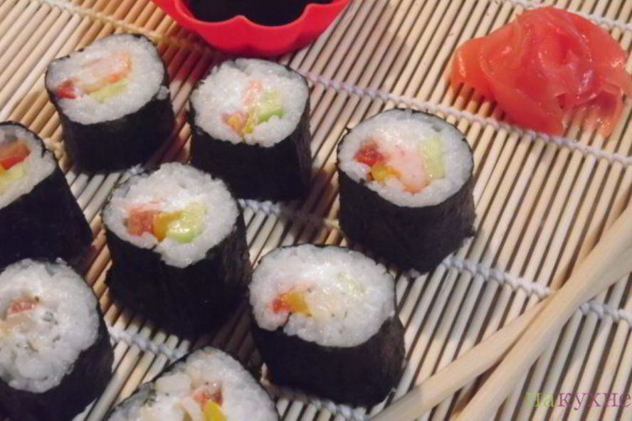 Рецепт роллов с креветками