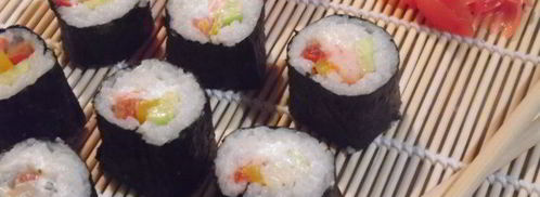 роллы с креветками. Шаг 12