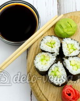 Роллы с огурцом Каппа маки