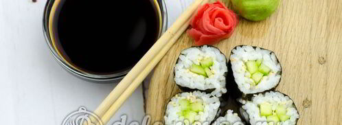 роллы с огурцом каппа маки. Шаг 9