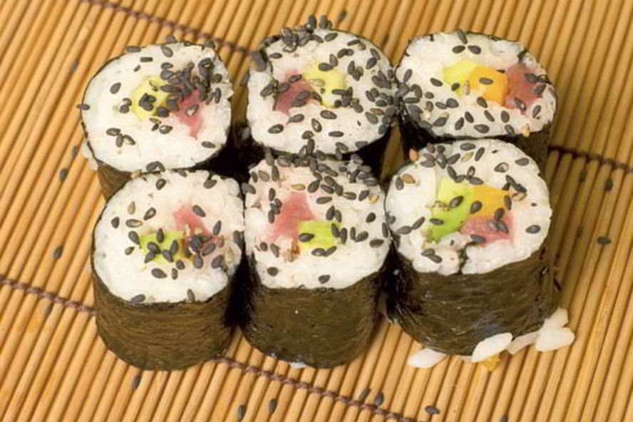 Рецепт роллов с тунцом и овощами