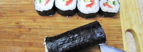 роллы сашими, гунканмаки. Шаг 19