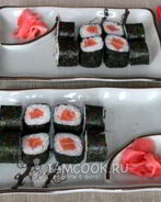 Роллы сяке маки