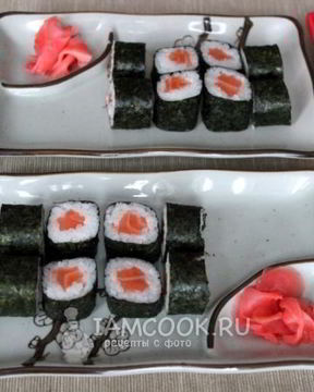 Роллы сяке маки