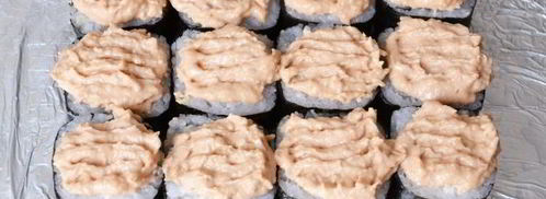 запеченные роллы с лососем. Шаг 15