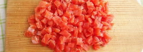 картофельно-кабачковый рулет с форелью. Шаг 11