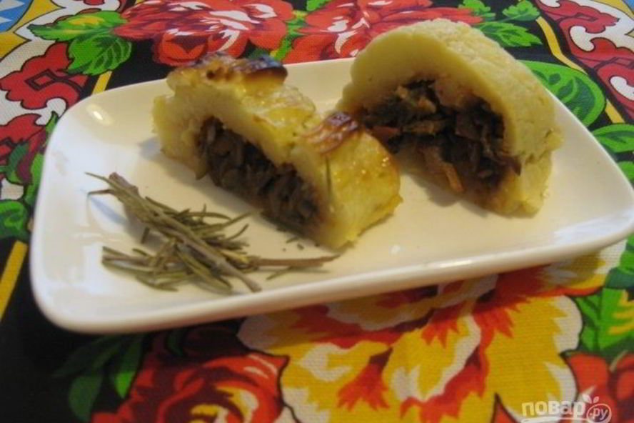 Рецепт картофельного рулета с овощами