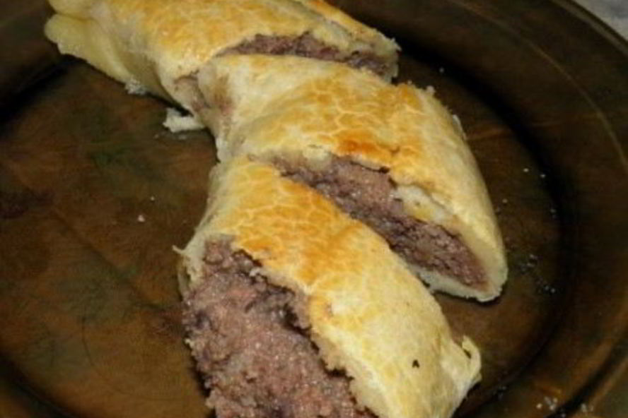 Рецепт картофельного рулета с потрохами