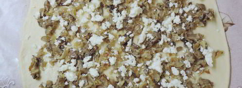 картофельный рулет с вешенками. Шаг 4