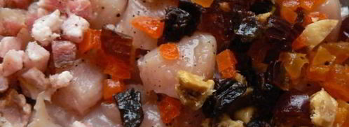 куриный рулет с сухофруктами. Шаг 2