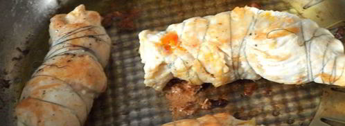 куриные рулетики с плавленым сыром. Шаг 3