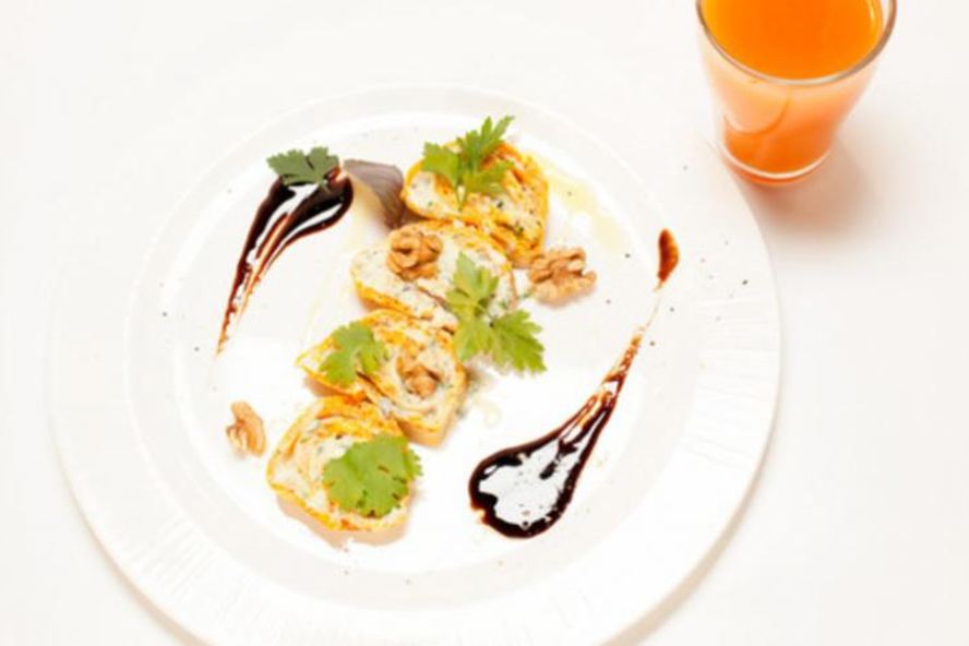 Рецепт морковного рулета с морковным киселем