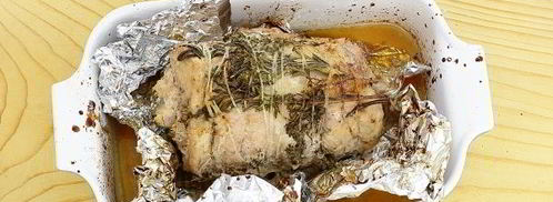 мясной рулет с вяленой клюквой. Шаг 11