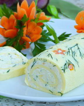 Нежнейший рулет Белоснежка