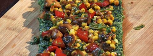 омлет-рулет со шпинатом. Шаг 6