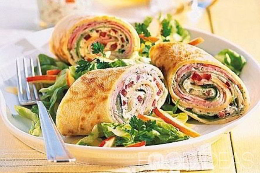 Рецепт пикантных рулетиков