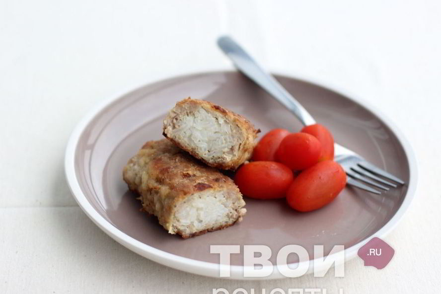 Рецепт рулета из фарша с рисом