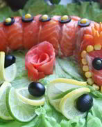 Рулет из копченой семги