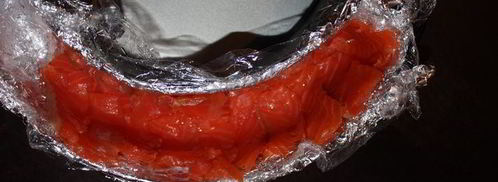 рулет из копченой семги. Шаг 3