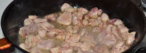 рулет из куриного фарша с печенью. Шаг 3