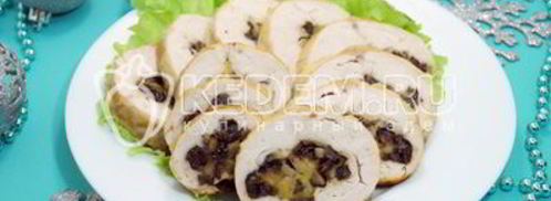 рулет из куриной грудки. Шаг 15