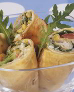 Рулет из лаваша с красной рыбой