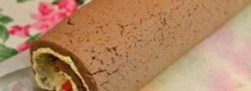 рулет из отварной печени с пикантной начинкой. Шаг 12