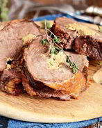 Рулет из утки с грибами