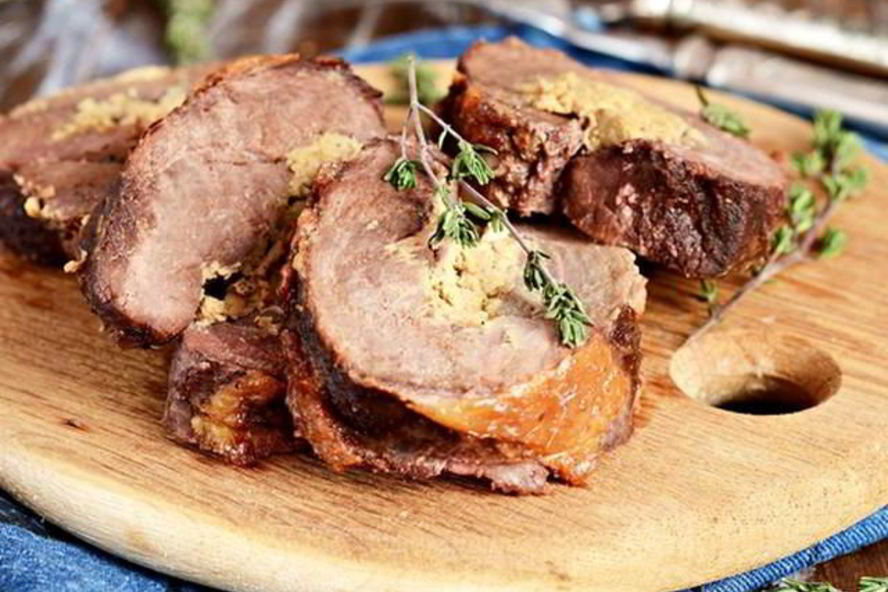 Рецепт рулета из утки с грибами