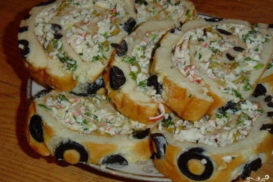 Рецепт рулета из заварного теста с начинкой