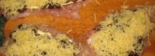 рулет куриный с грибами и сыром. Шаг 7