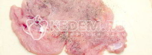 рулет с курицей и помидорами. Шаг 4