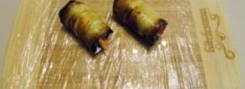 рулетики из баклажанов с корейской морковкой. Шаг 6