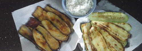 рулетики из кабачков и баклажанов. Шаг 4