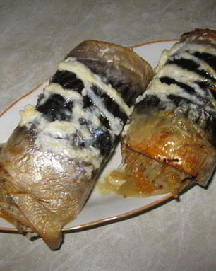 Рулетики из скумбрии