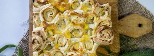 рулетики с фаршем в духовке. Шаг 7