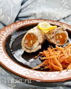 Рулетики с морковкой по-корейски