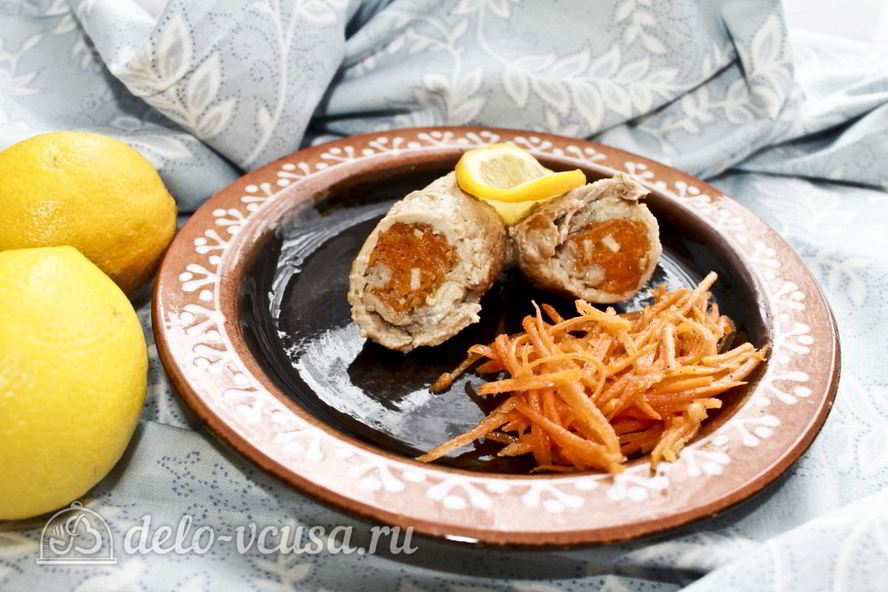 Рецепт рулетиков с морковкой по-корейсков