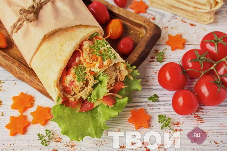 Рецепт домашней шаурмы с курицей
