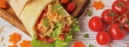 домашняя шаурма с курицей. Шаг 8