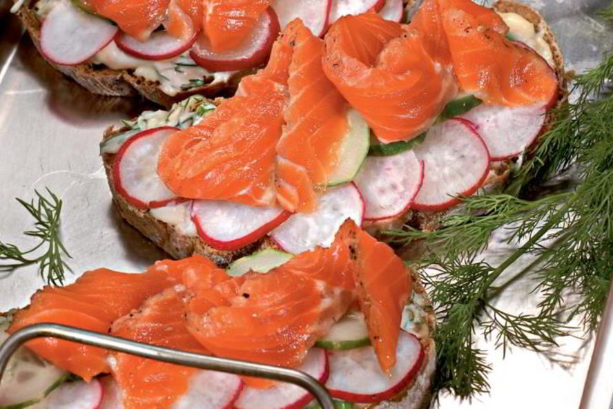 Рецепт датского открытого сэндвича