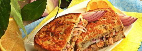 горячий сэндвич с лососем. Шаг 15