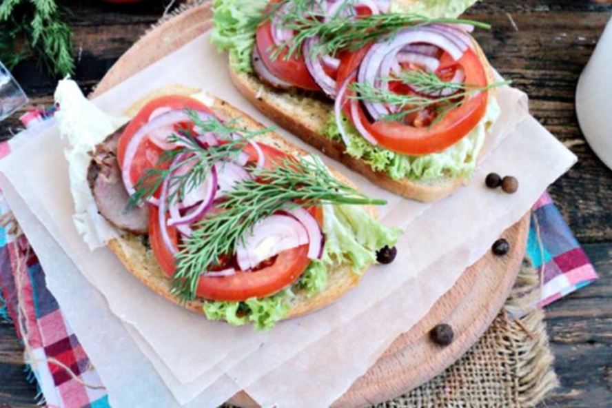 Рецепт открытого сэндвича