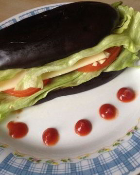 Сэндвич из баклажана