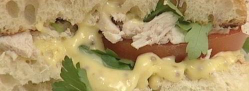 сэндвич с курицей и домашним майонезом. Шаг 9