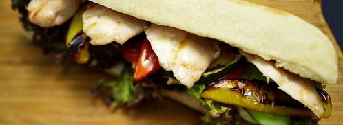 сэндвич с курицей и овощами-гриль. Шаг 13