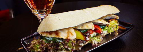 сэндвич с курицей и овощами-гриль. Шаг 14