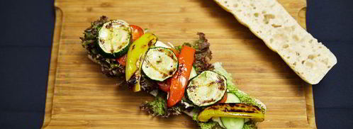 сэндвич с курицей и овощами-гриль. Шаг 10