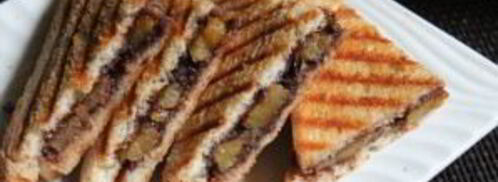 сэндвич с нутеллой и бананом. Шаг 5