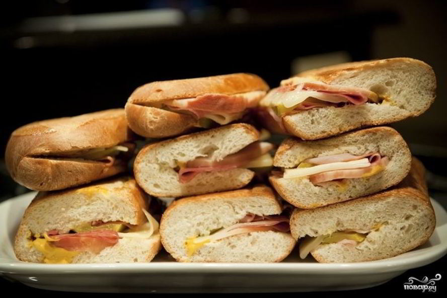 Рецепт сэндвича с ветчиной и сыром